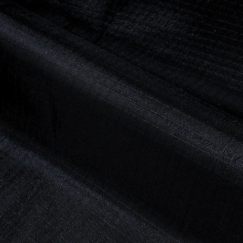 Black Waterproof Ripstop Polyester Fabric – Tear-Resistant Outdoor Material 150cm Wide