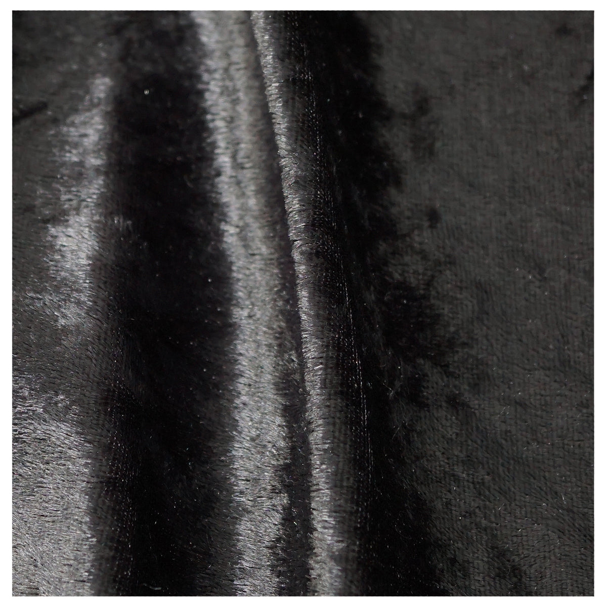 Charcoal Crushed Velvet Fabric Velour Material - 150cm Wide