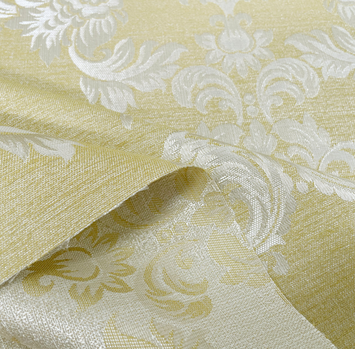 Morgan Luxury Jacquard Floral Damask Curtain Fabric Roman Blind Material | 140cm Wide