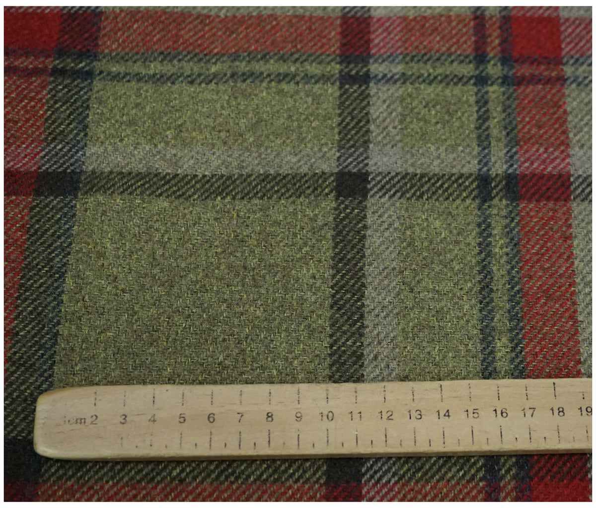 Skye Balmoral Thick Wool Effect Tartan Upholstery Fabric | 140cm Wide