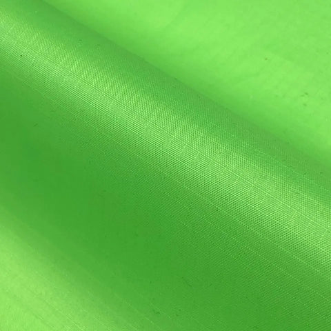 Lime Waterproof Ripstop Polyester Fabric – Tear-Resistant Outdoor Material 150cm Wide