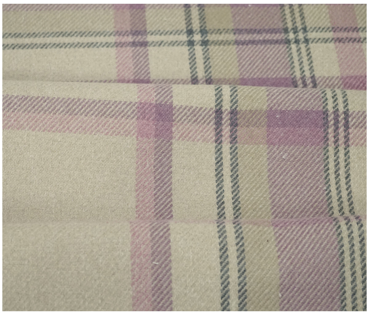 Skye Balmoral Thick Wool Effect Tartan Upholstery Fabric | 140cm Wide