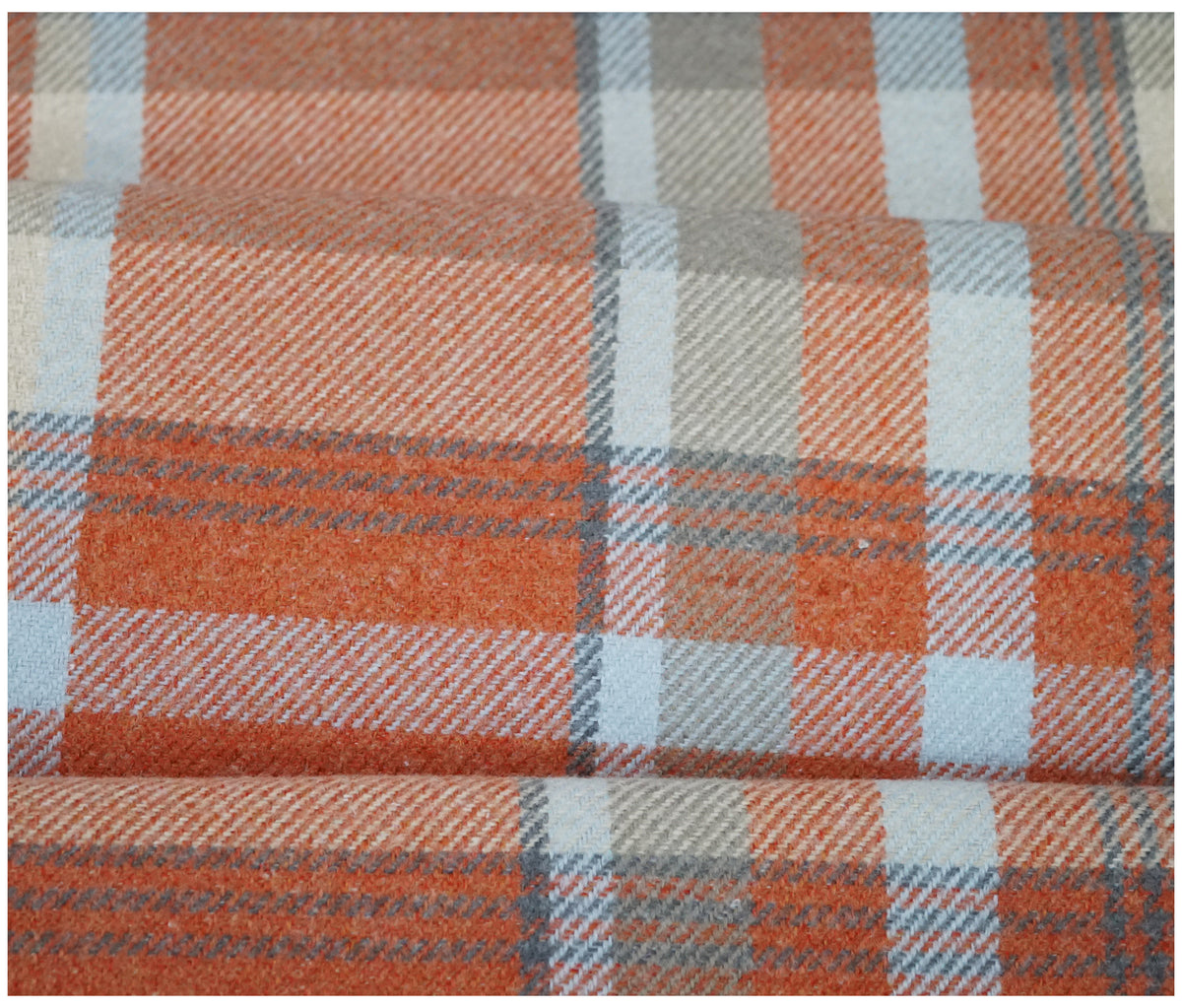 Skye Balmoral Thick Wool Effect Tartan Upholstery Fabric | 140cm Wide