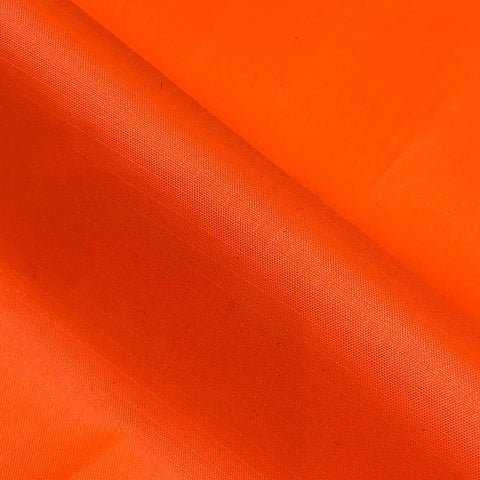 Orange Waterproof Ripstop Polyester Fabric – Tear-Resistant Outdoor Material 150cm Wide