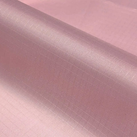 Light Pink Waterproof Ripstop Polyester Fabric – Tear-Resistant Outdoor Material 150cm Wide