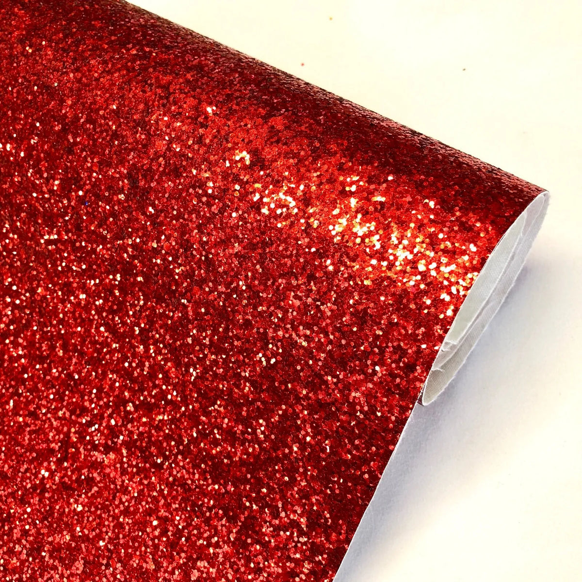 Chunky Glitter Material Christmas Craft Bows Sparkles Vinyl Wallpaper | 140cm Wide