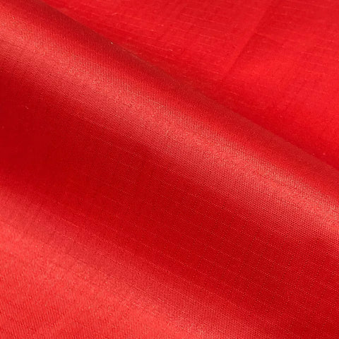 Red Waterproof Ripstop Polyester Fabric – Tear-Resistant Outdoor Material 150cm Wide