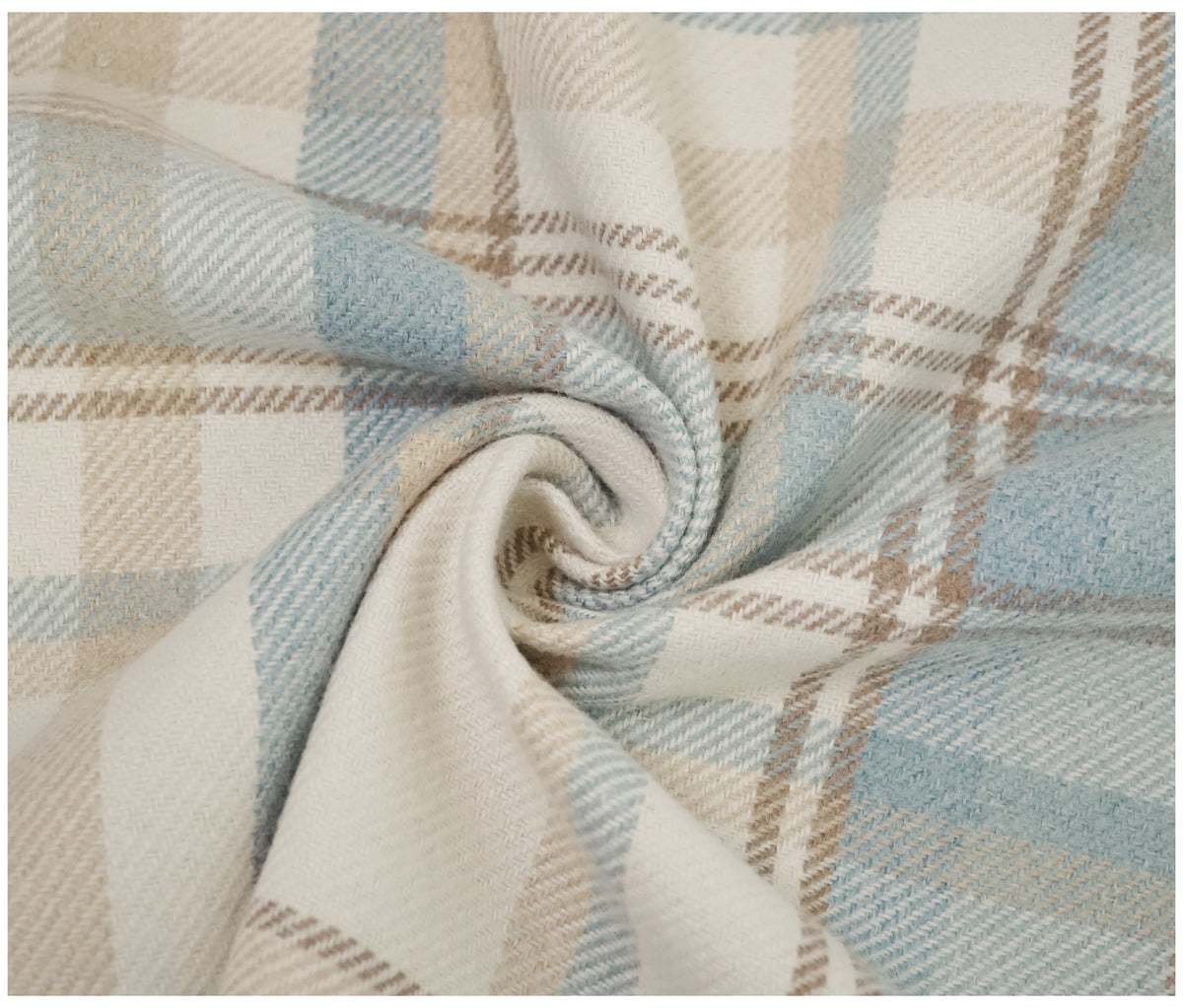 Skye Balmoral Thick Wool Effect Tartan Upholstery Fabric | 140cm Wide