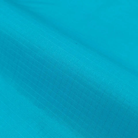 Turquoise Waterproof Ripstop Polyester Fabric – Tear-Resistant Outdoor Material 150cm Wide