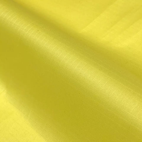 Yellow Waterproof Ripstop Polyester Fabric – Tear-Resistant Outdoor Material 150cm Wide