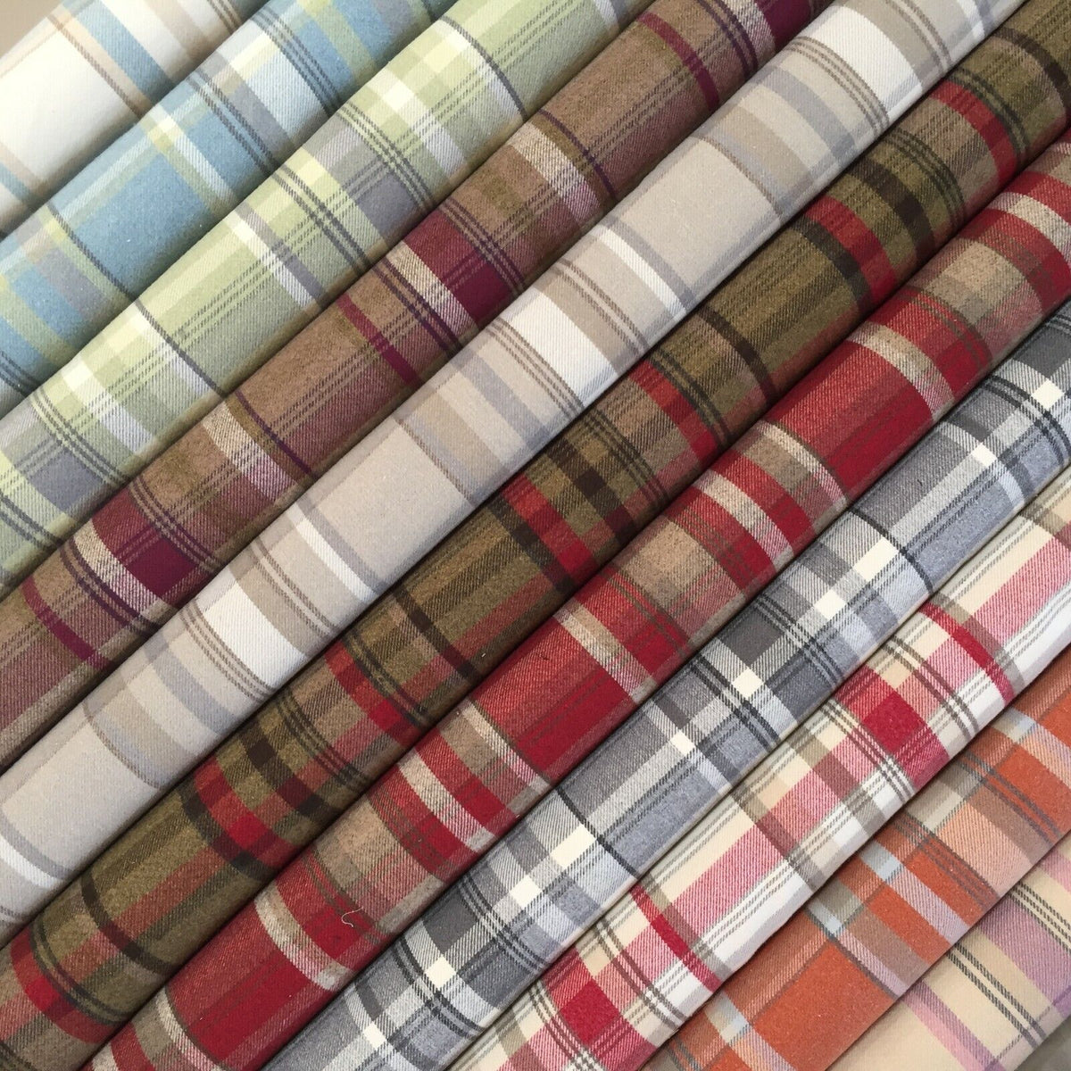 Skye Balmoral Thick Wool Effect Tartan Upholstery Fabric | 140cm Wide