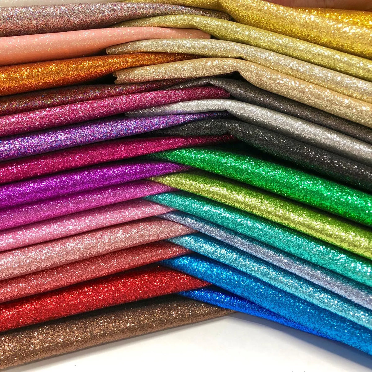 Fine Glitter Material Sparkly Polyester PU Arts & Crafts | 140cm Wide