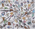 Alphabet Animal Printed Jersey - The Fabric Trade