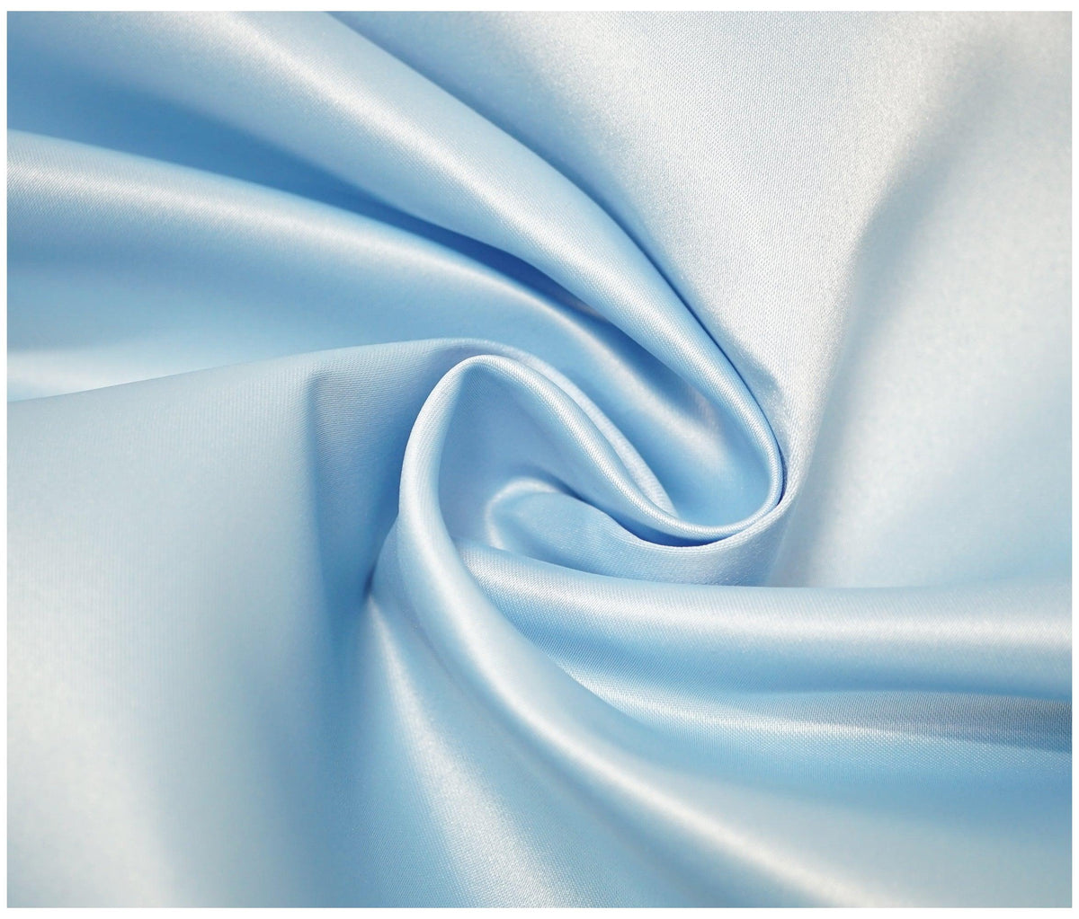 Baby Blue Duchess Satin - The Fabric Trade