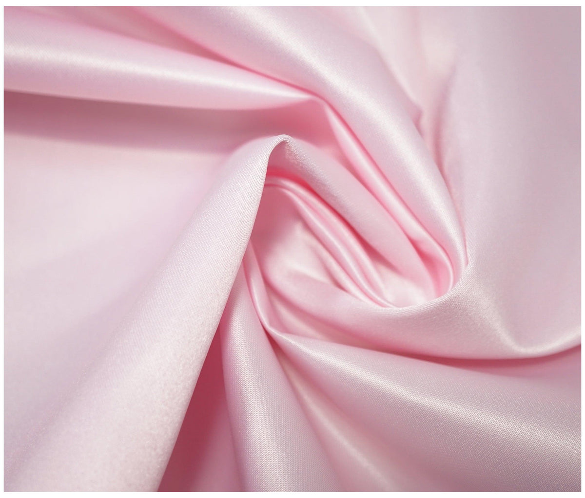 Baby Pink Duchess Satin - The Fabric Trade