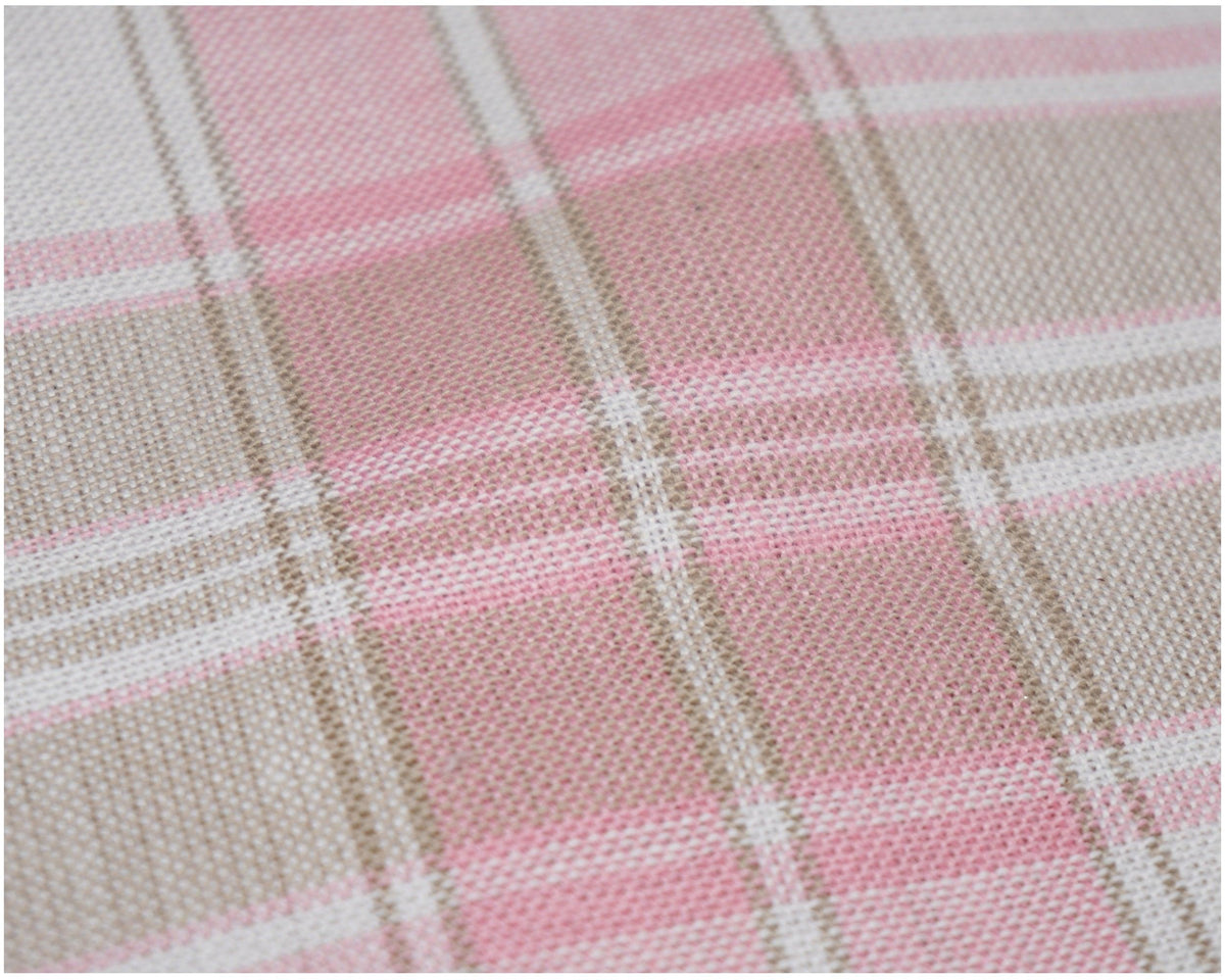 Baby Pink Standard Tartan - The Fabric Trade