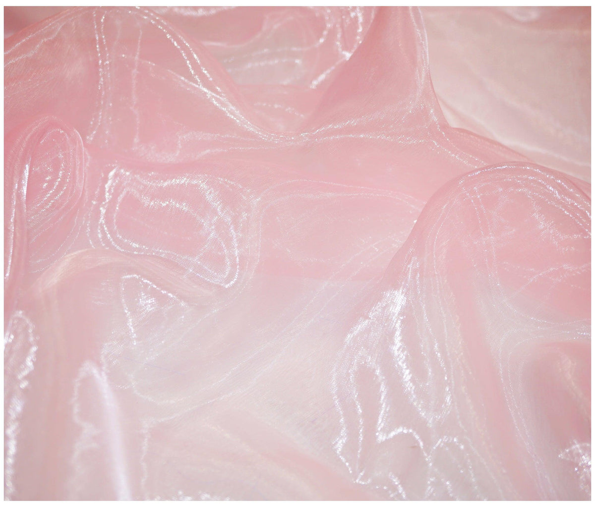 Baby Pink Organza - The Fabric Trade