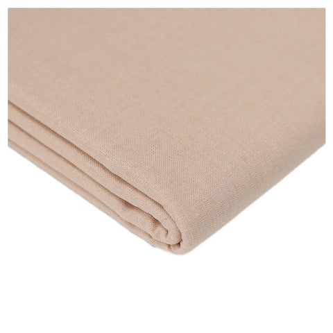 Beige 100% Plain Cotton The Fabric Trade