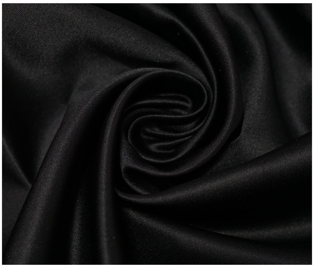 Black Duchess Satin - The Fabric Trade