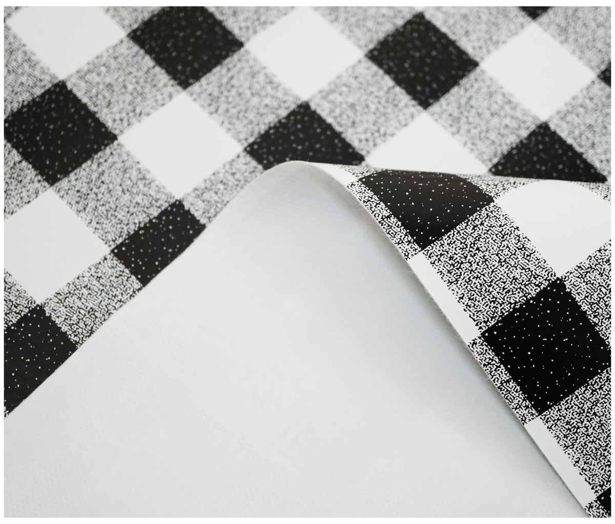 Black Gingham Tablecloth - The Fabric Trade