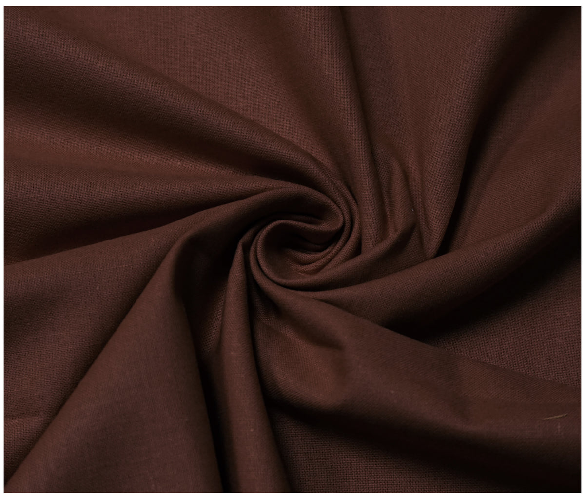 Brown 100% Plain Cotton - The Fabric Trade