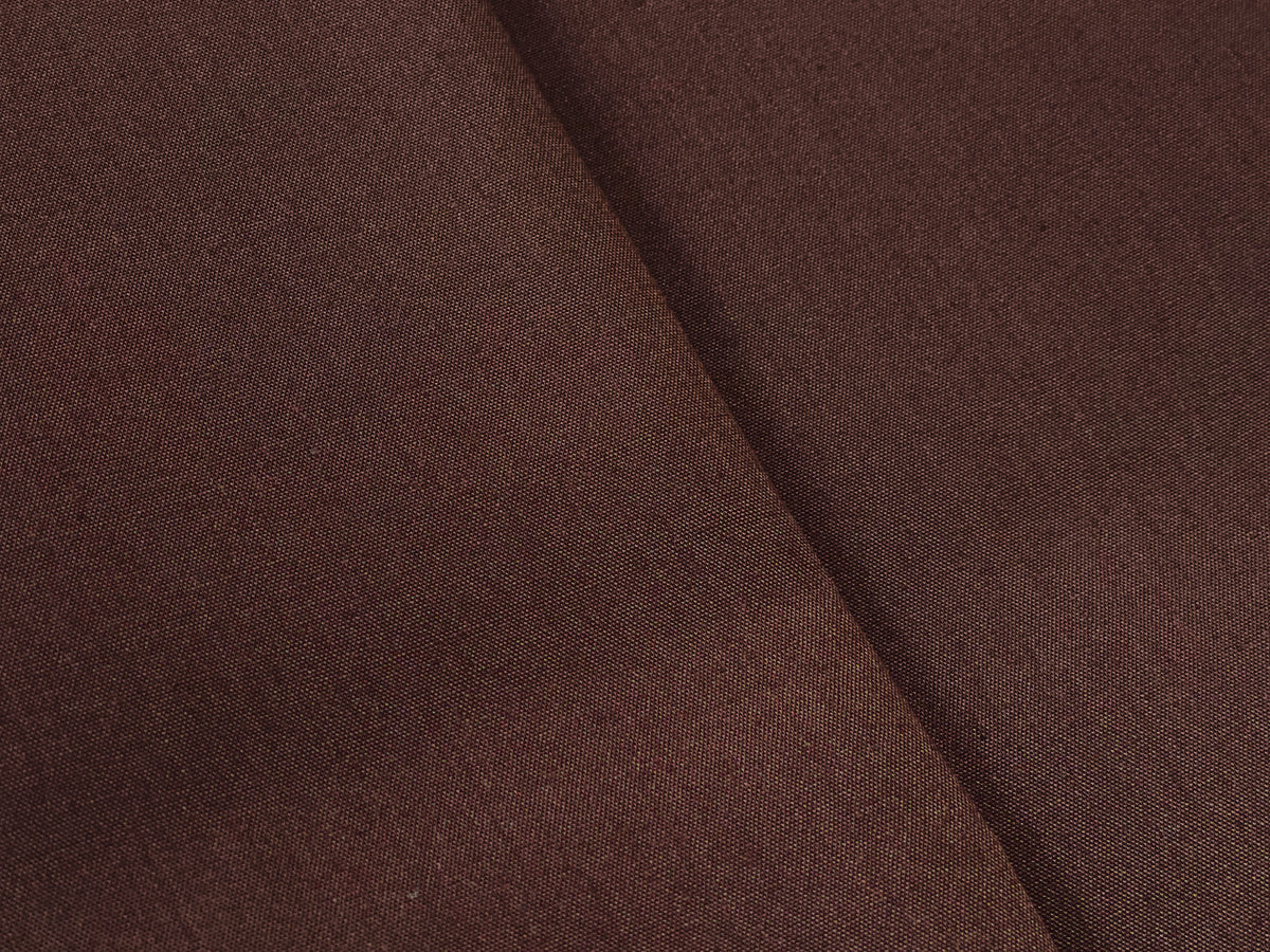 Brown Plain Polycotton - The Fabric Trade