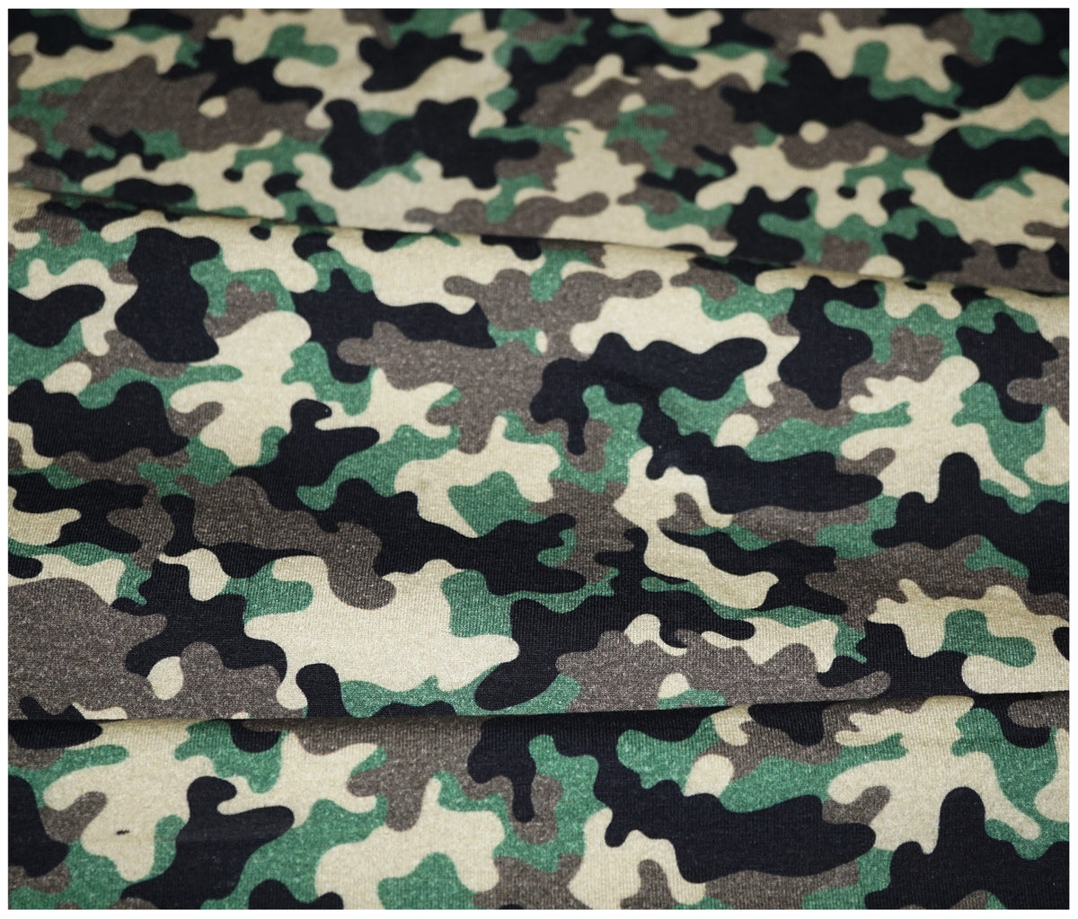 Camo Printed Jersey - The Fabric Trade