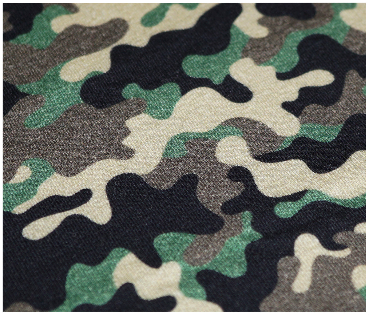 Camo Printed Jersey - The Fabric Trade