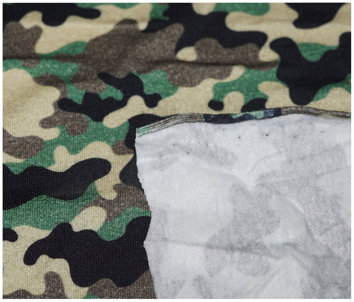 Camo Printed Jersey - The Fabric Trade