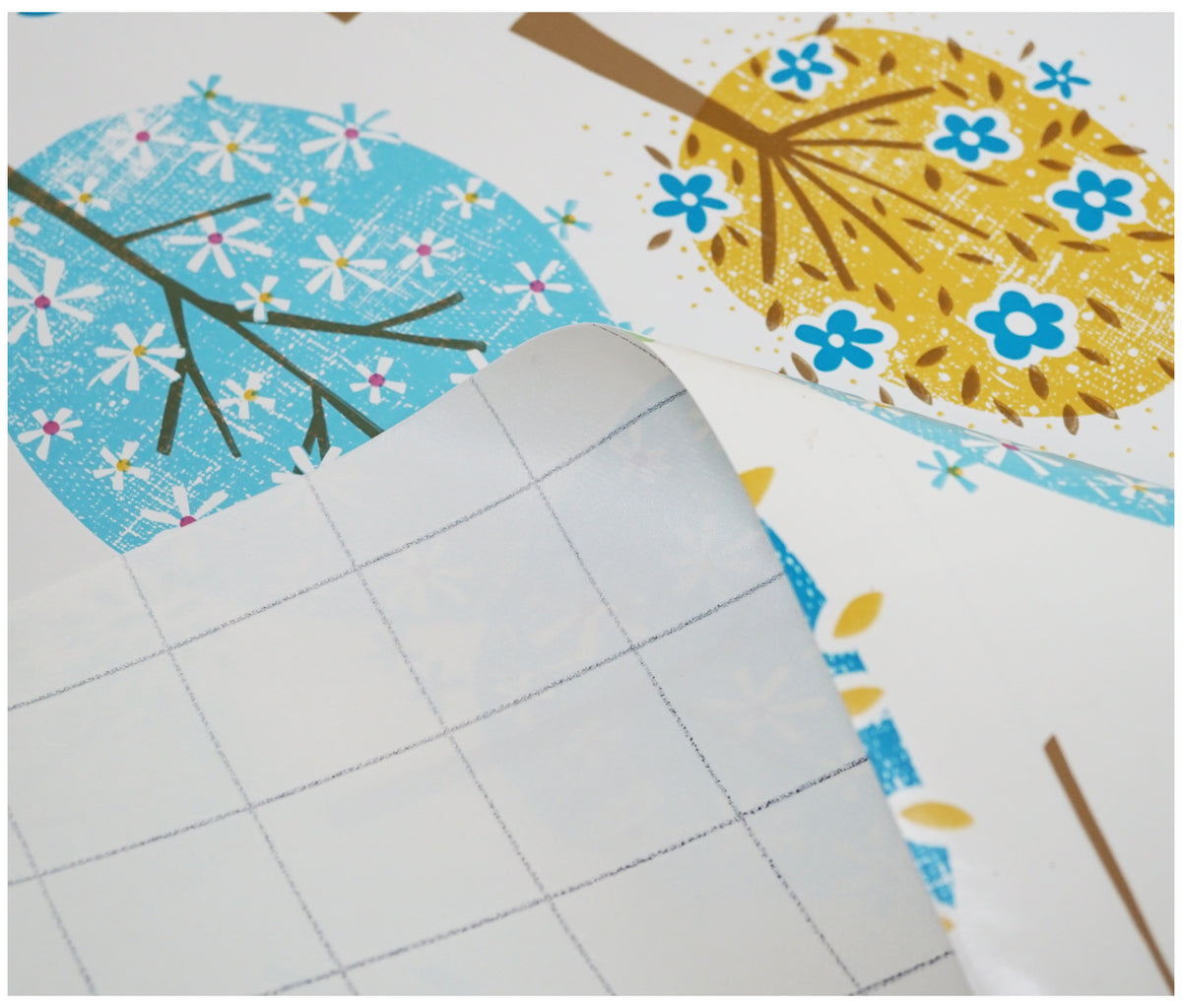 Cartoon Trees Multi Tablecloth - The Fabric Trade