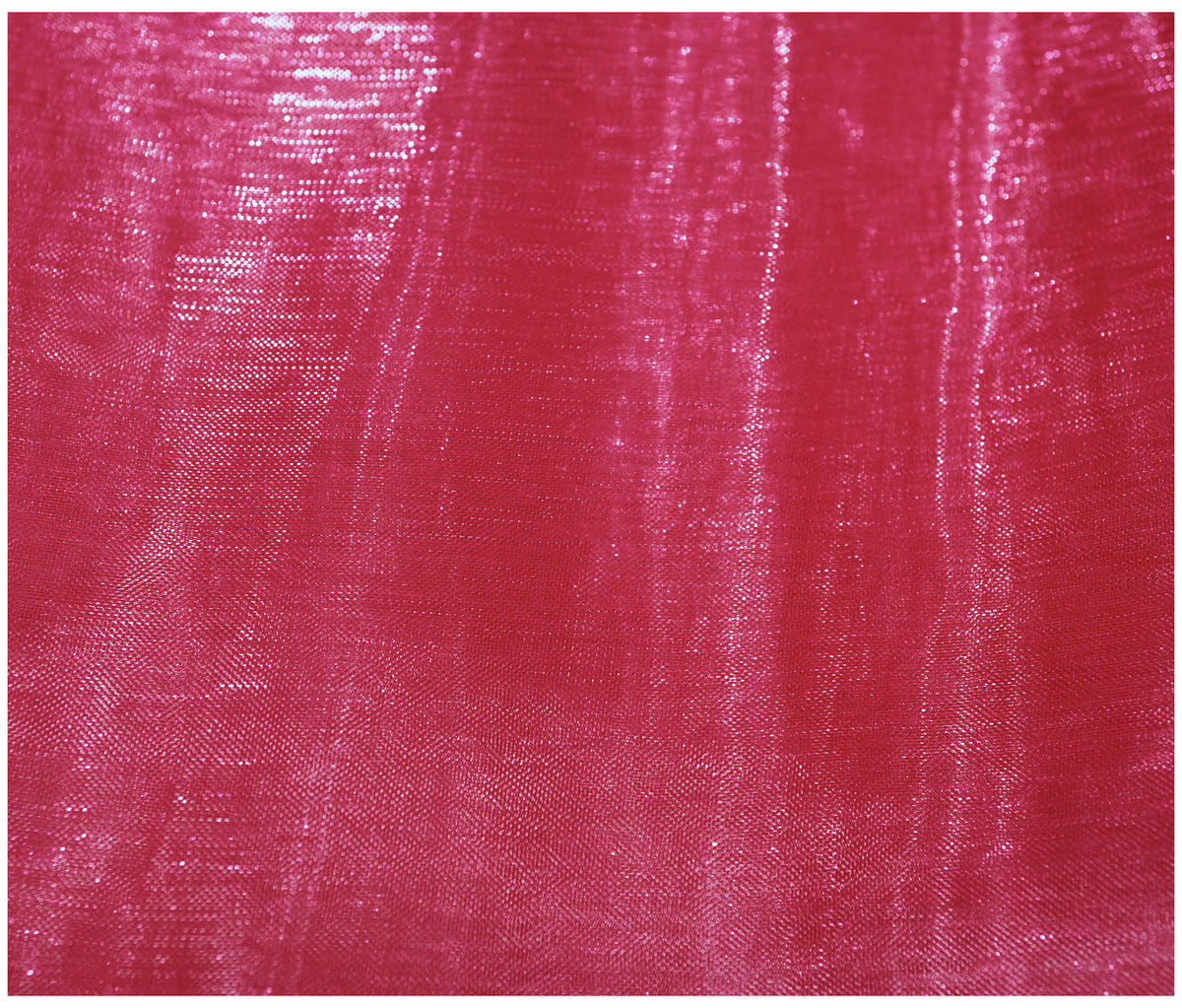 Cerise Pink Organza - The Fabric Trade