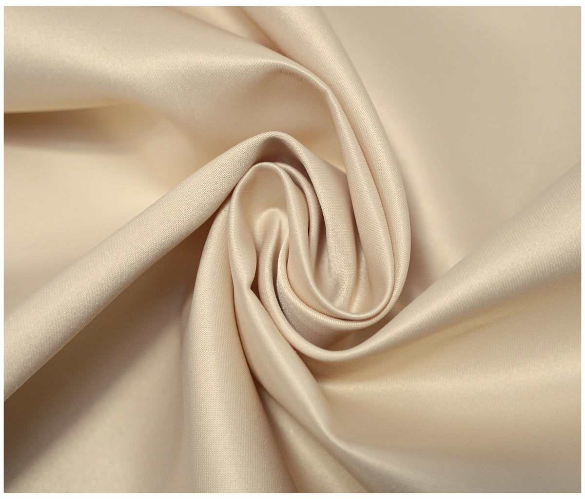 Champagne Duchess Satin - The Fabric Trade