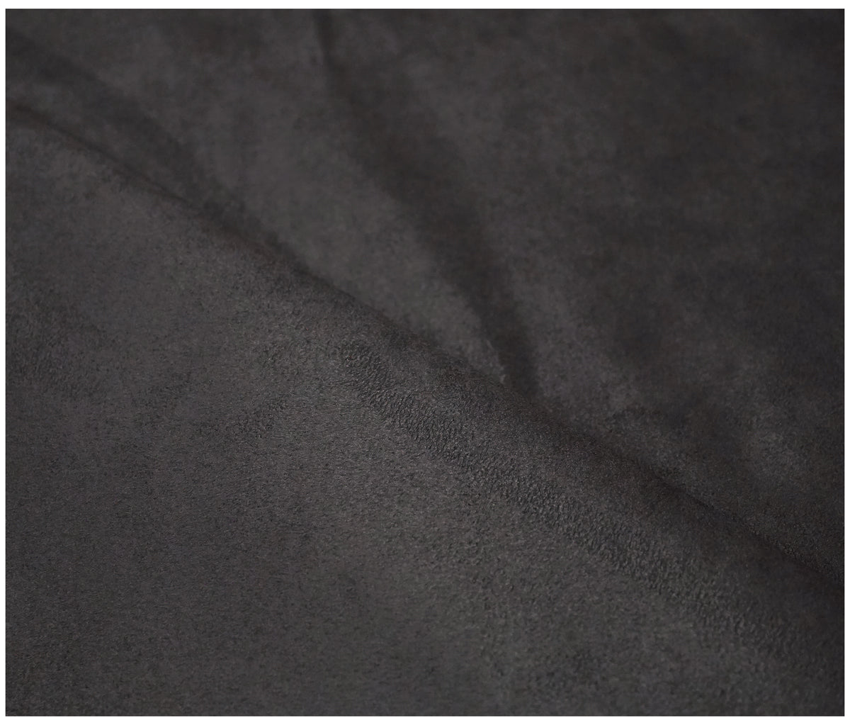 Charcoal Faux Suede - The Fabric Trade