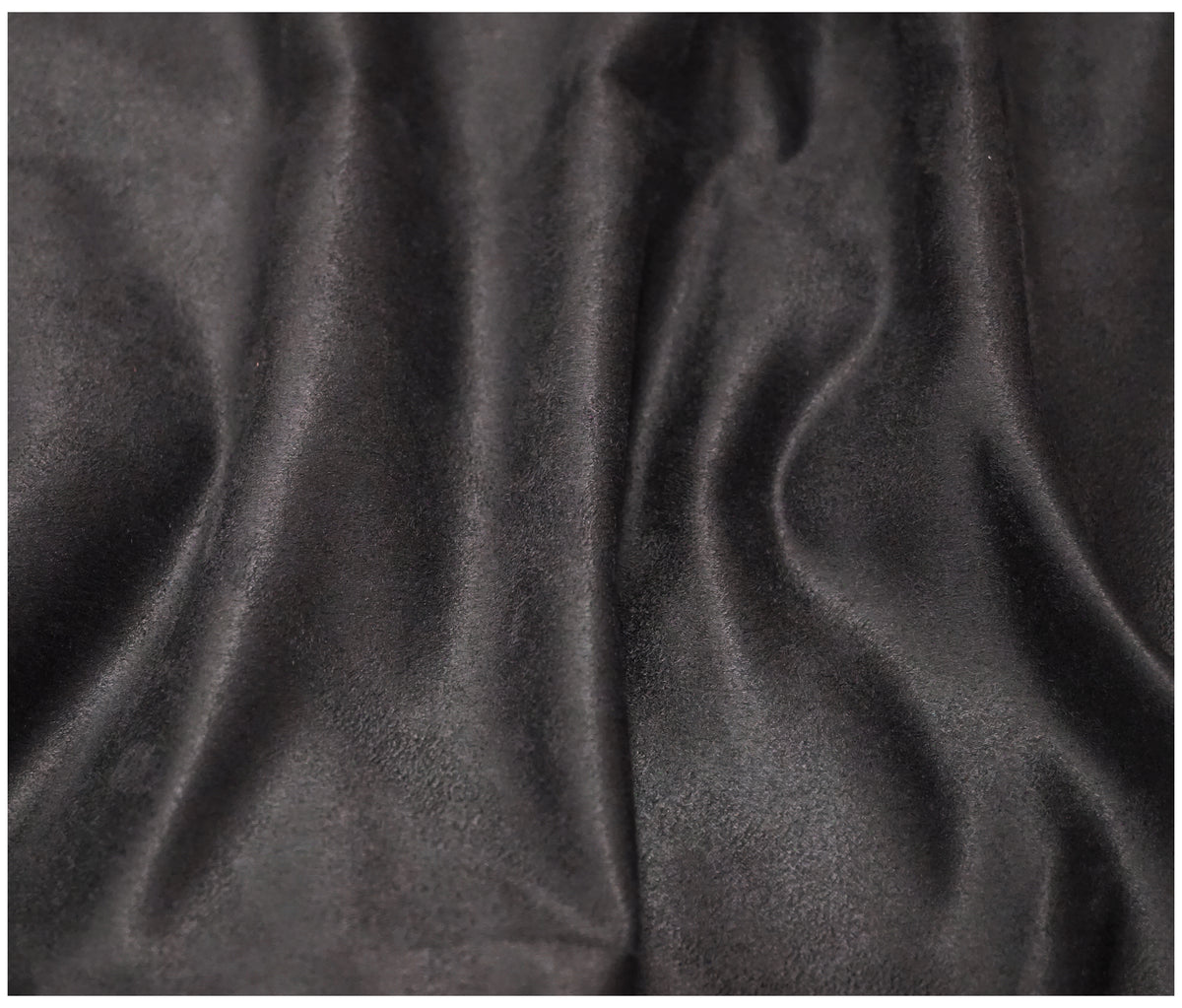 Charcoal Faux Suede - The Fabric Trade