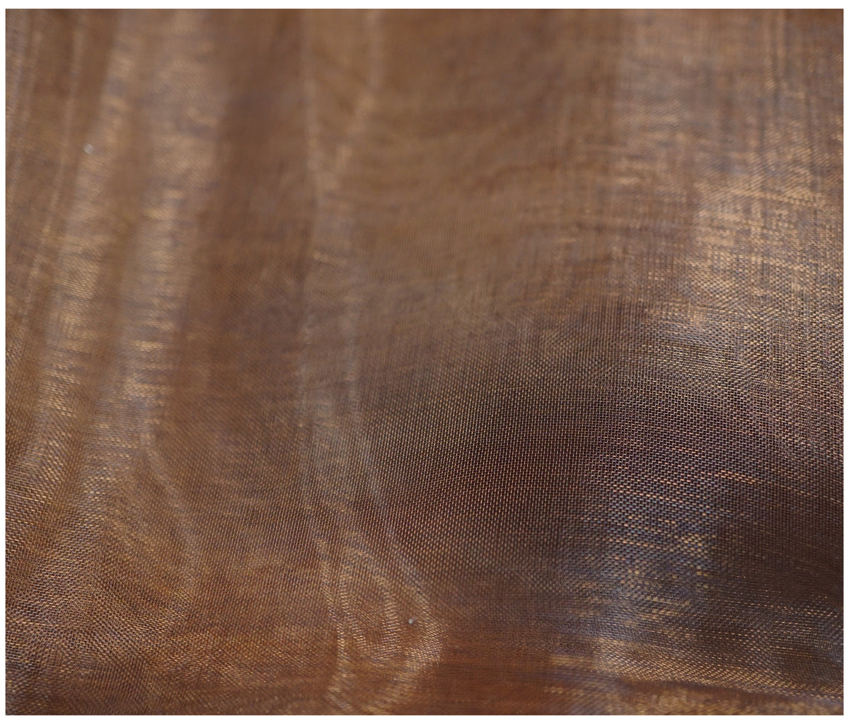 Chocolate Organza - The Fabric Trade