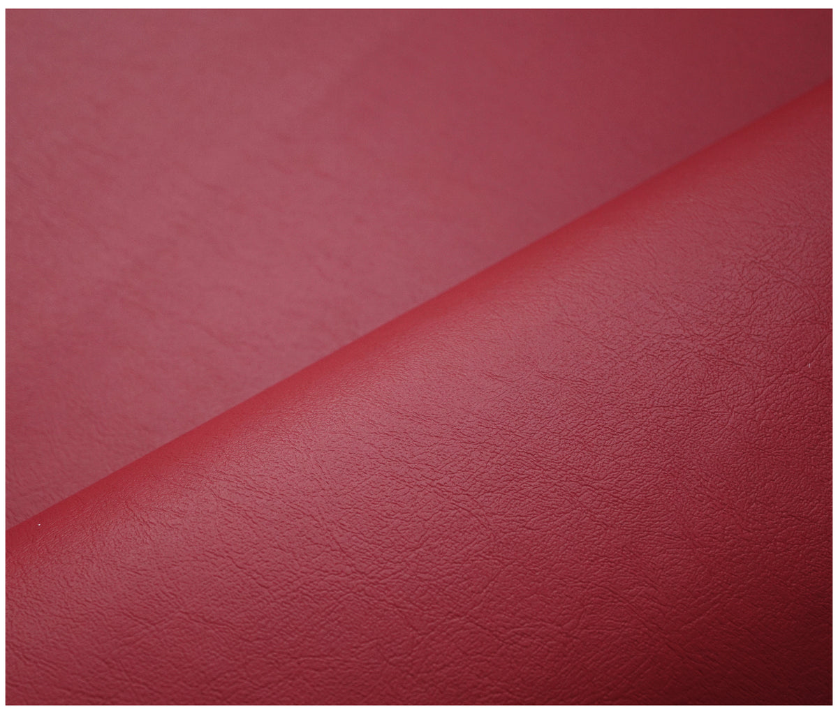 Claret Smooth Faux Leather - The Fabric Trade