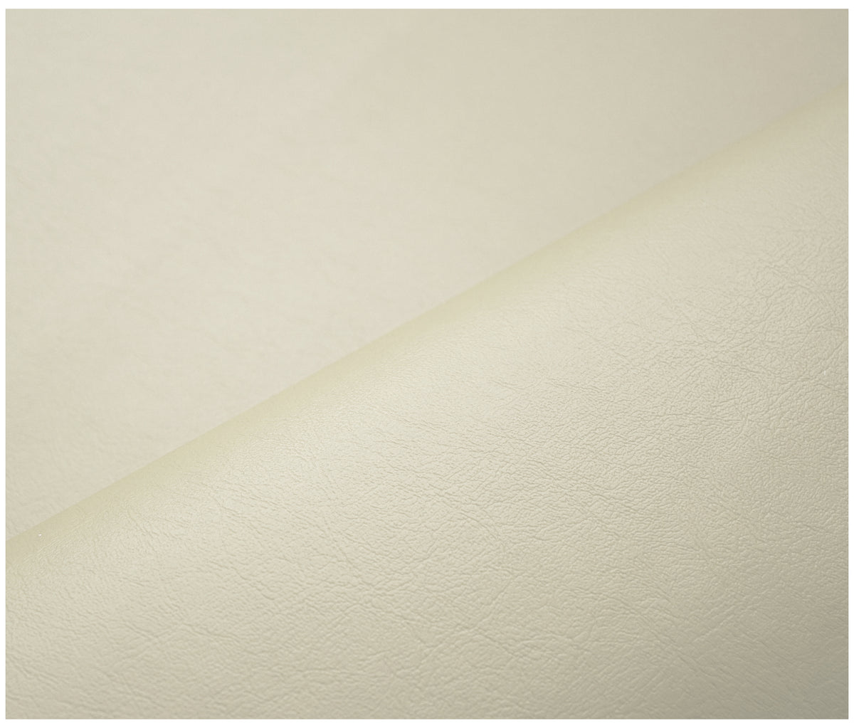 Cream Smooth Faux Leather - The Fabric Trade