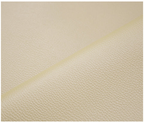 Cream Grained Faux Leather - The Fabric Trade