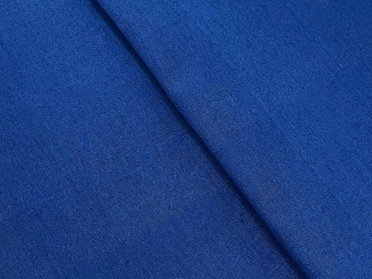 Dark Blue Plain Polycotton - The Fabric Trade