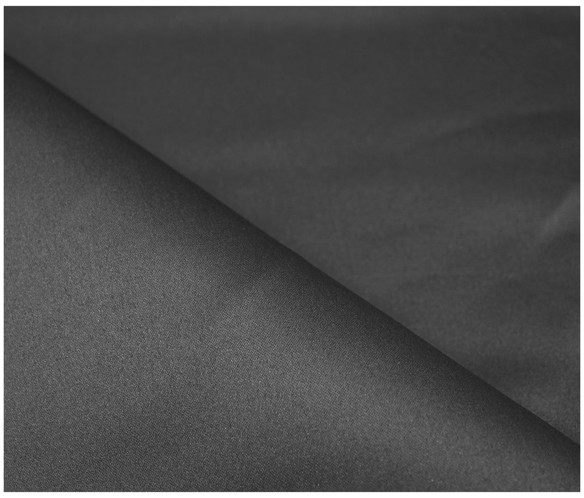 Dark Grey Duchess Satin - The Fabric Trade