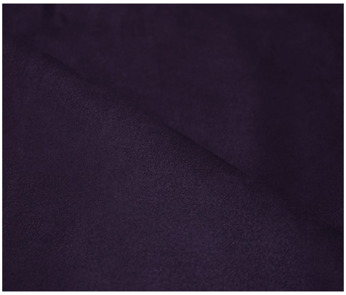 Dark Purple Faux Suede - The Fabric Trade