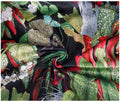Exotic Black Printed Micro Velvet - The Fabric Trade
