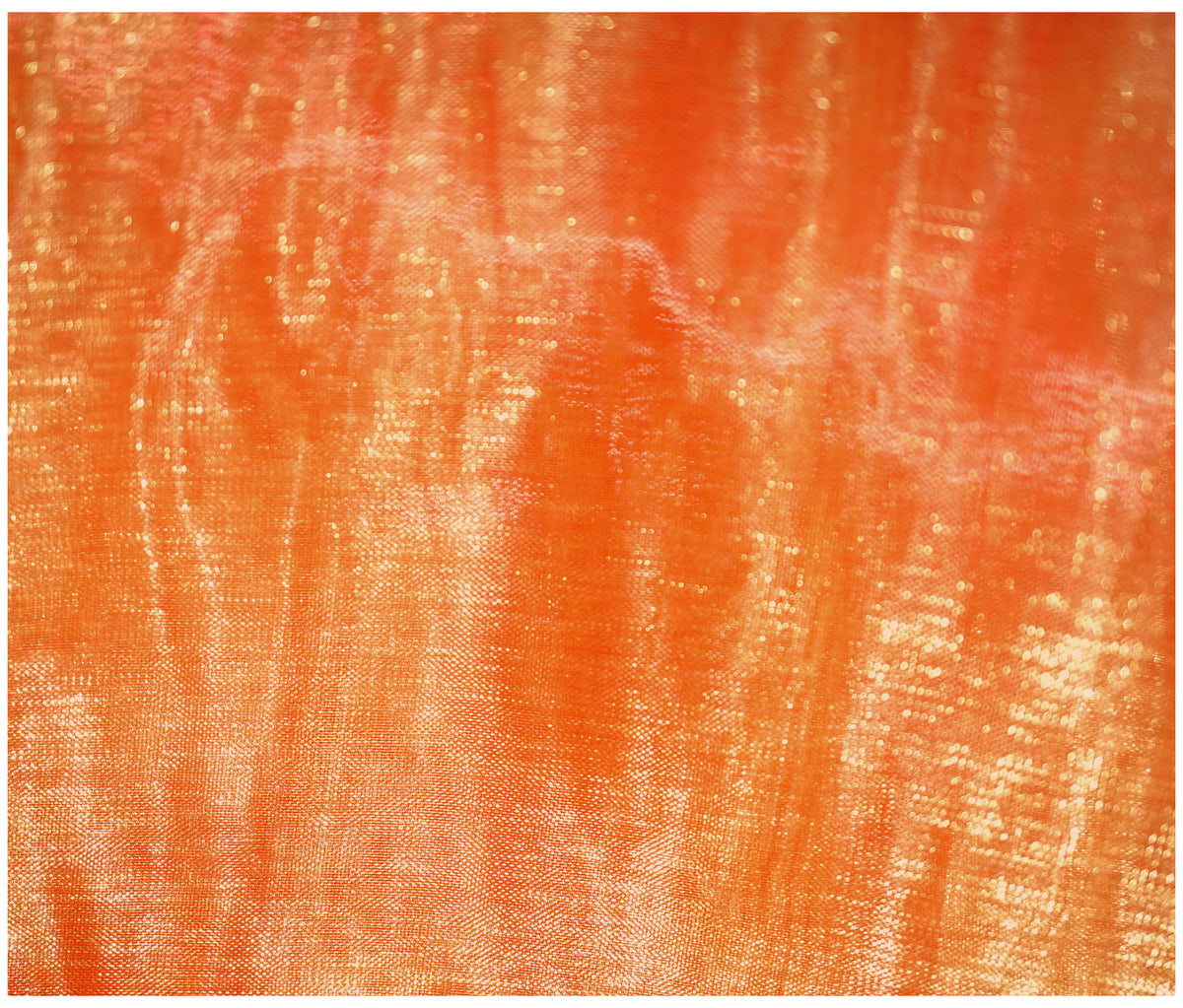 Fiery Orange Organza - The Fabric Trade