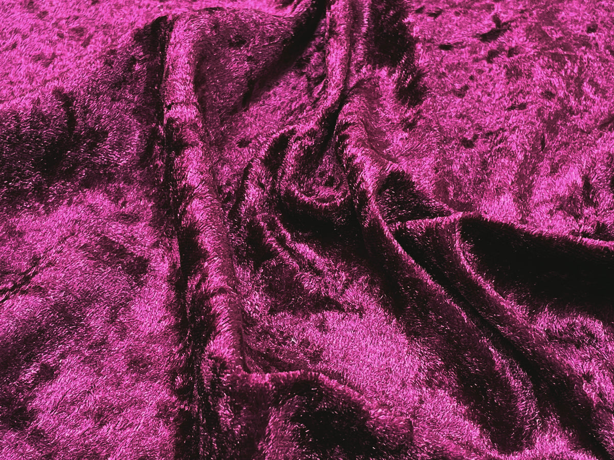 Grape Crushed Velvet - The Fabric Trade