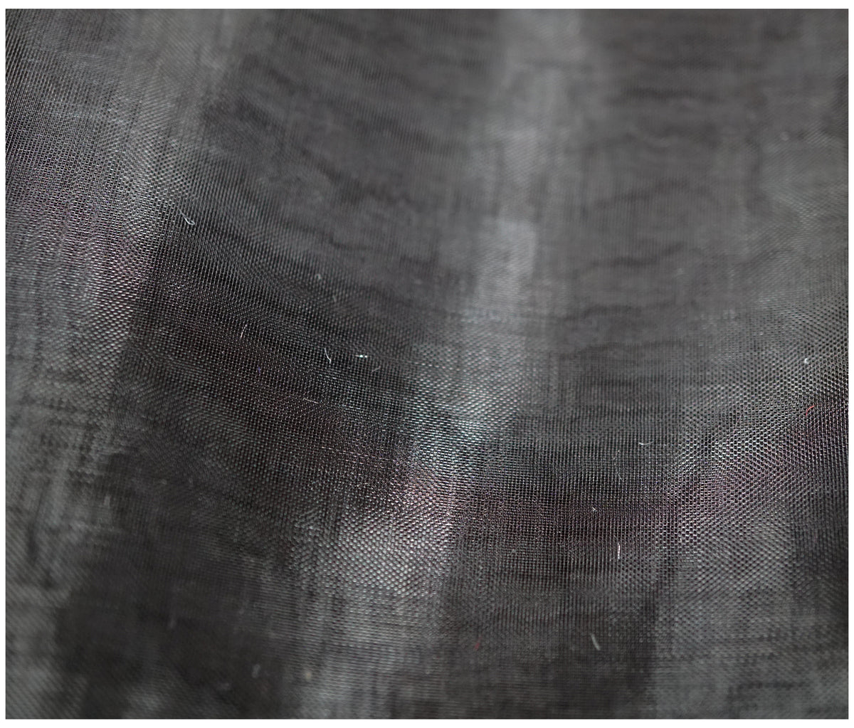 Graphite Organza - The Fabric Trade