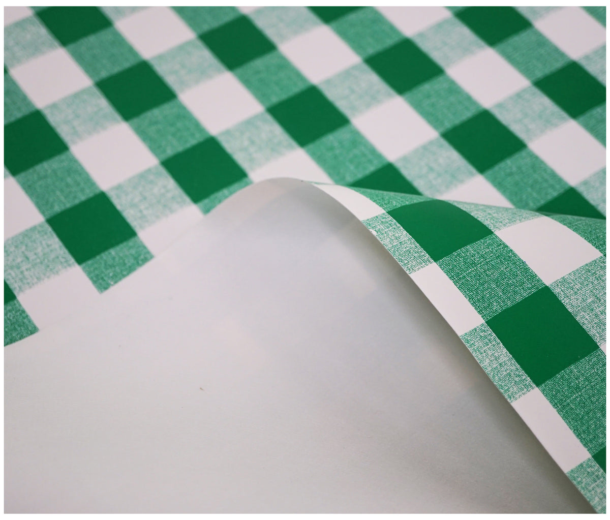 Green Gingham Tablecloth - The Fabric Trade