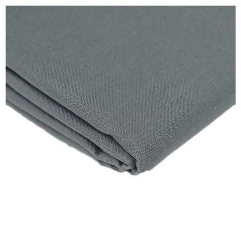 Grey 100% Plain Cotton - The Fabric Trade