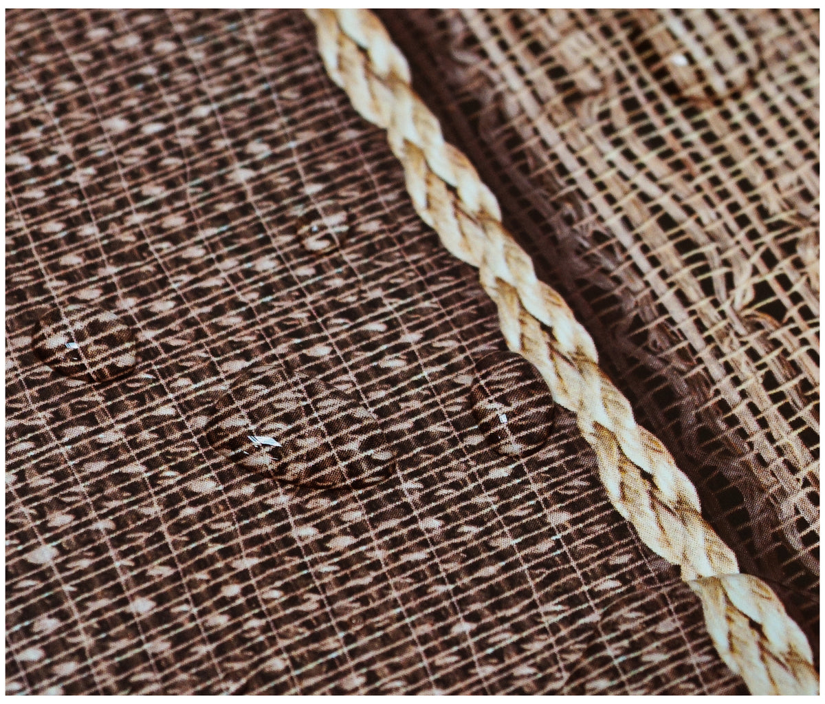 Hessian Coffee Tablecloth - The Fabric Trade