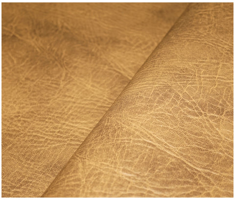 Honey Chester Faux Leather - The Fabric Trade