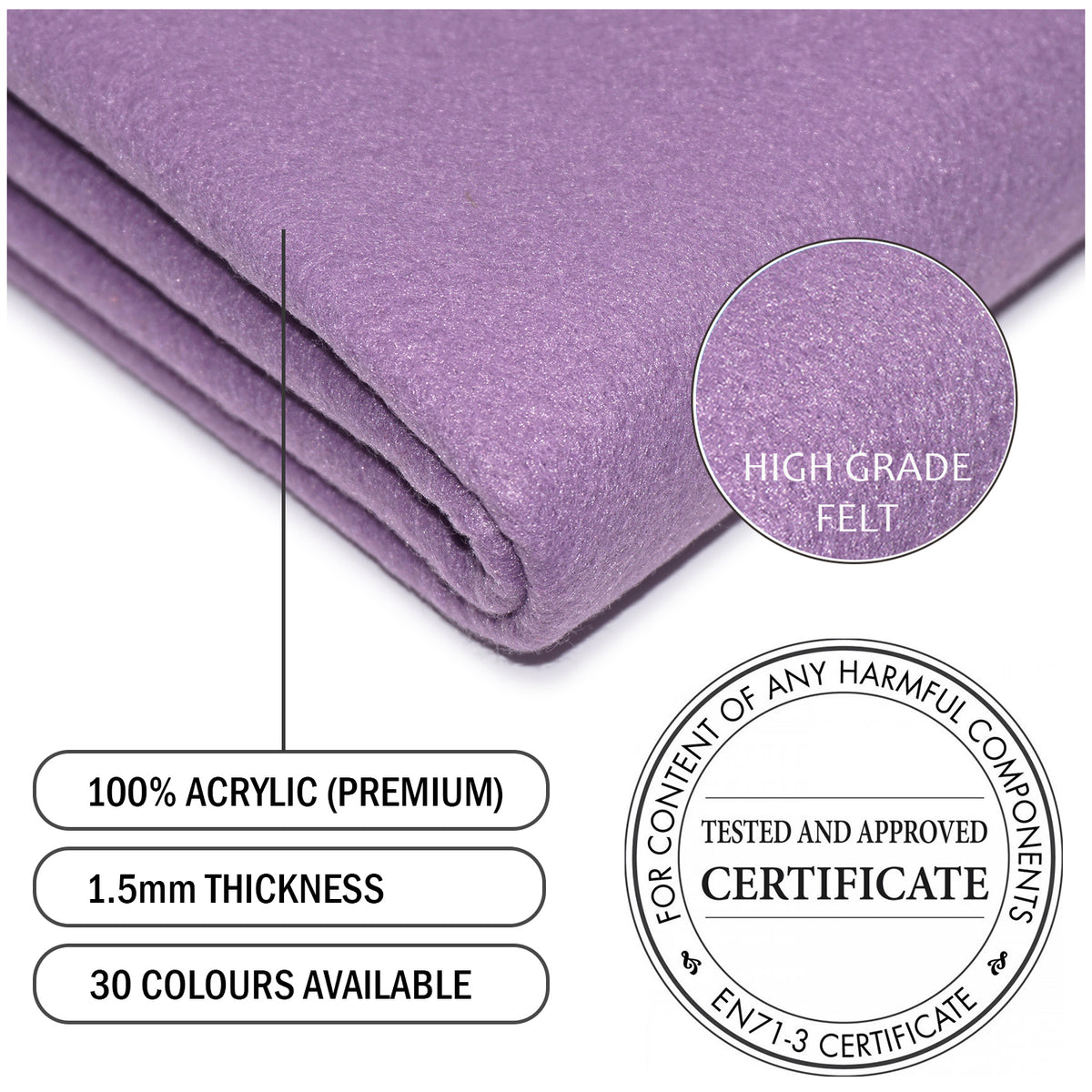 Lavender Felt - The Fabric Trade